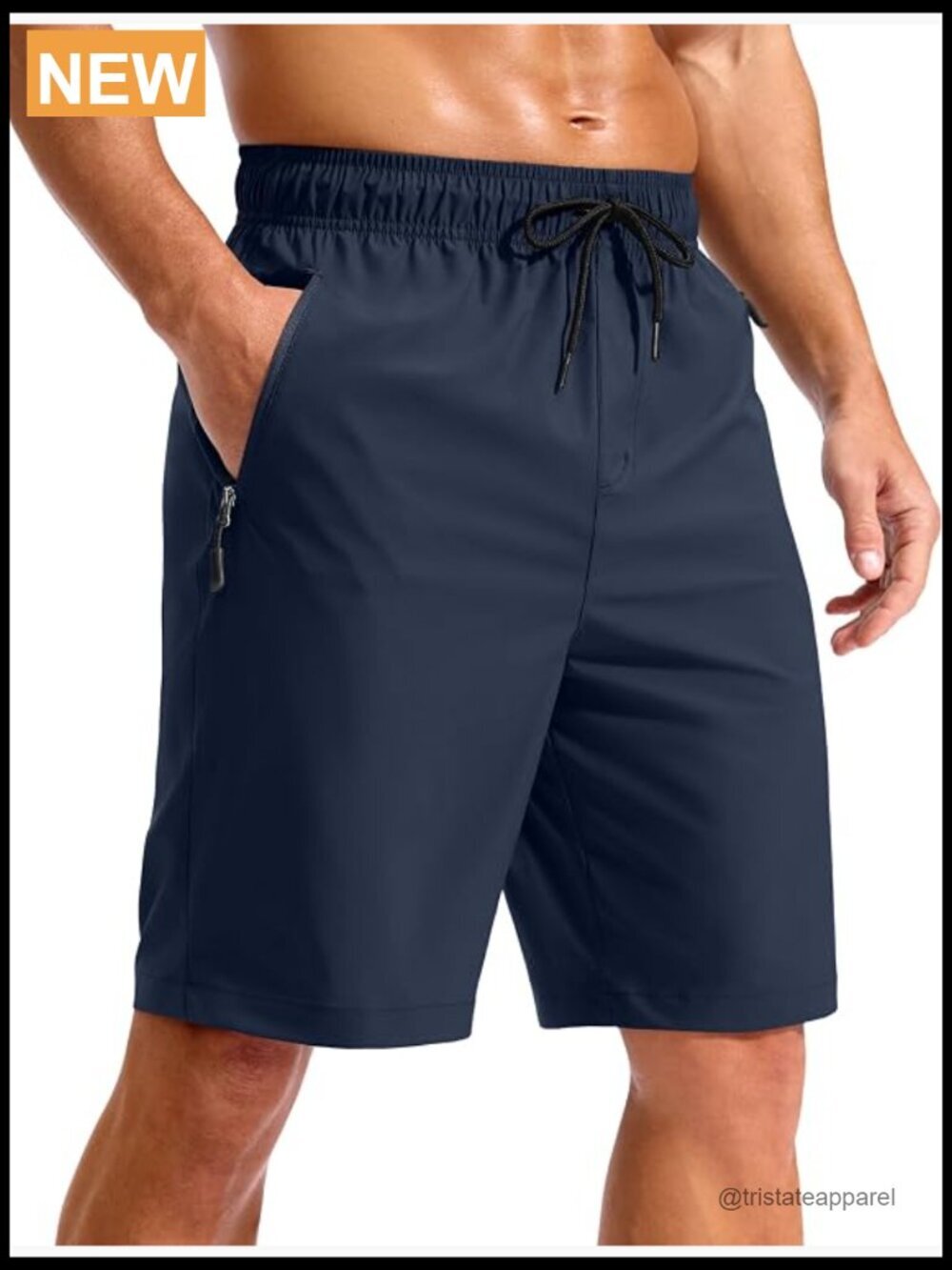 Men's Board Shorts Quick Dry Swim Trunks with Zipper Pockets UPF 50+